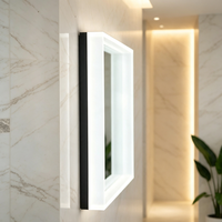 Miroir de lumière LED illuminé par miroir de cadre d'acrylique de conception moderne de haute qualité