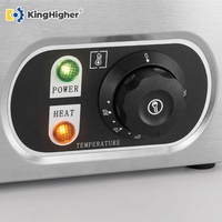 Gewerblicher Elektrischer Bain-Marie Speisenwärmer Tischmodell Edelstahl Buffet-Displaybehälter für Restaurant Hotel Catering