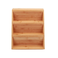 Étagère à épices pliable en bambou à 3 niveaux, organiseur de pots à épices, armoire autoportante, tiroirs, comptoir
