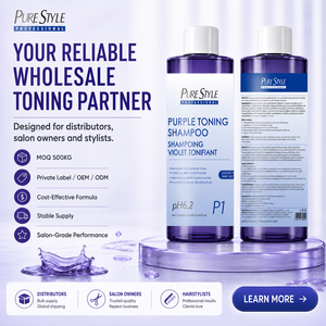PURE STYLE <span class=keywords><strong>Shampoo</strong></span> Viola Senza Solfati <span class=keywords><strong>pH</strong></span> 6.2 Formula Delicata Neutralizzante Tonalità Gialle per Capelli Colorati 500ml - Product Image 1