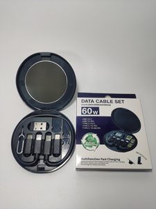 Pd 60W Đa Chức Năng <span class=keywords><strong>USB</strong></span> Loại C Cáp Dữ Liệu Thiết Lập Nhanh Chóng Sạc Cho <span class=keywords><strong>Iphone</strong></span> Xiaomi Sạc Lưu Trữ Hộp Adapter Thẻ Pin Du Lịch Hộp - Product Image 6