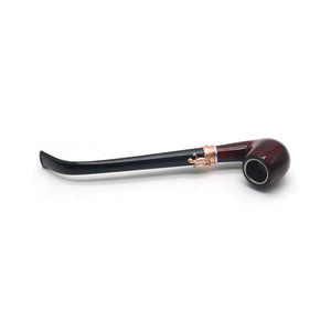 All'ingrosso negozio di fumo forniture di tabacco pipa in legno con scatola regalo in resina per fumare pipa - Product Image 3