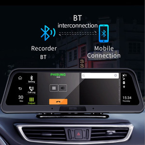 Caméra embarquée GPS de navigation Android 8.1 4G 10 pouces avec 2 Go de RAM, WiFi, enregistreur vidéo FHD 1080P, ADAS, surveillance de stationnement 24h/24 - Product Image 5