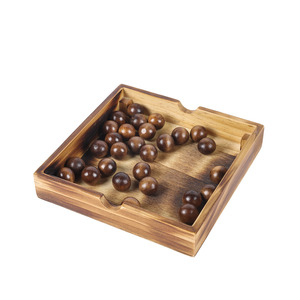 Rompecabezas <span class=keywords><strong>de</strong></span> madera Juegos <span class=keywords><strong>de</strong></span> <span class=keywords><strong>mesa</strong></span> Rompecabezas Juegos <span class=keywords><strong>de</strong></span> estrategia Mármol Portátil Solo Travel Table Top Solitaire Game - Product Image 3