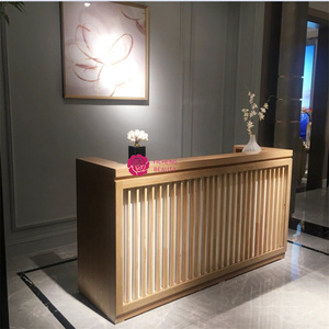 Yicheng Beauty Modern Simple Coffee Shop Checkout per parrucchieri negozio di abbigliamento femminile azienda Reception Bar Design personalizzazione - Product Image 6