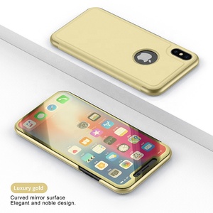 2019 più nuovo Caso Astuto per il <span class=keywords><strong>iPhone</strong></span> X/<span class=keywords><strong>XS</strong></span>/<span class=keywords><strong>XS</strong></span> MAX Copertura Galvanotecnica Specchio Clear View Caso Della - Product Image 3