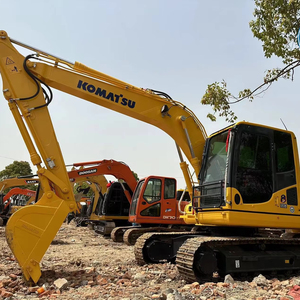 Excavadora hidráulica de cadenas Komatsu PC120-8 de 12 toneladas usada para ingeniería agrícola y municipal - Product Image 1