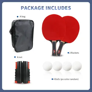 Racket Table Tennis Boli Cheap 4 Star Table Tennis Racket Set With 4 Ping Pong Balls And A Net