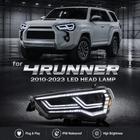 Phare projecteur double LED intégré pour Toyota 4Runner, résistant aux hautes températures, ABS, vente directe d'usine NAFU
