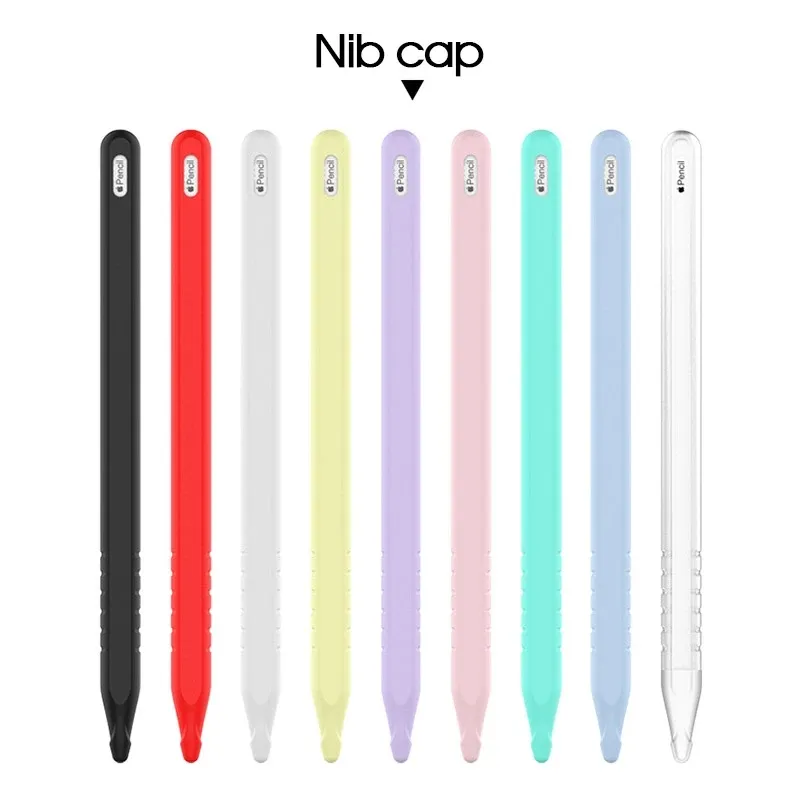2023 Electronic Gadgets Silicone Protective Case For Apple Pencil 2 iPad Pro Tablet Touch Stylus Pens With 2 Pencil Tip Covers