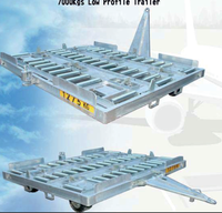 7T Aircraft GSE Container Dolly Airport Pallet Aviation Dolly pour transport spécial