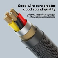 Adaptateur de casque Type-C, câble audio numérique 3,5 mm, USB C vers 3,5 mm, convertisseur de musique et d'appels pour téléphones mobiles, tablettes, ordinateurs portables