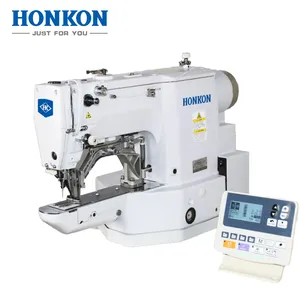 HONKON Hot Sale HK-430D High Speed Direct Drive Electric Bar Tacking Button Attaching Machine Industrial Sewing Machine Clothing