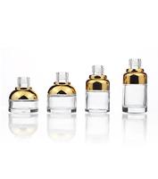 Flacon en verre pour crème pour les yeux ou huile essentielle personnalisé de 10 ml à 50 ml avec bouchon en plastique et distributeur cosmétique compte-gouttes, tailles polyvalentes