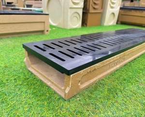 Personnalisé en forme de U résine de fibre de verre résistant à la corrosion léger drainage des eaux de pluie fossé gouttière systèmes de tranchées pour - Product Image 4