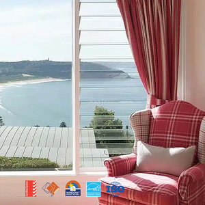 Amj as2047 Úc Tùy Chỉnh Jalousie Rèm Cửa Sổ Khung Nhôm Cố Định Glass <span class=keywords><strong>Louver</strong></span> Cửa Sổ Cho Ngôi Nhà Biệt Thự - Product Image 1