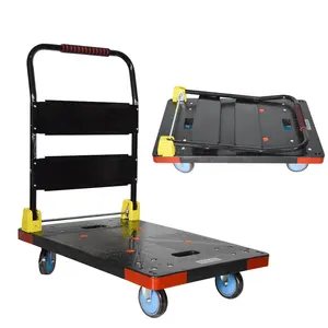 Carrito de mano Convertible Industrial de 400lb, carrito de tracción ligero y compacto de 4 ruedas con capacidad - Product Image 1