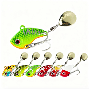 Vibrating Cyclone Mini VIB, Leurre dur en métal avec cuillère rotative, Appât pour eau salée et eau douce - Product Image 2