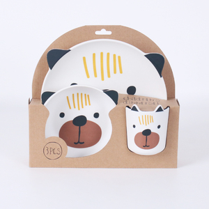 <span class=keywords><strong>Vajilla</strong></span> <span class=keywords><strong>Infantil</strong></span> Ligera de <span class=keywords><strong>Melamina</strong></span>, Libre de BPA, Duradera, Juego de 3 Piezas, Incluye Plato, Tazón y Taza con Diseño de Animales, para la Autoalimentación de los Niños - Product Image 5