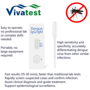 Preço de Fábrica Teste Rápido de <span class=keywords><strong>Dengue</strong></span> IgG/IgM em Uma Etapa Dispositivo de Diagnóstico Médico Kit de Teste Rápido em Cassete Plástica - Product Image 2
