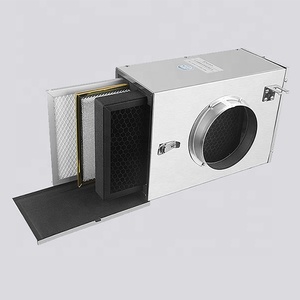 換気システム排気ファン用の<span class=keywords><strong>HEPA</strong></span>フィルターと活性炭フィルター付きエアフィルターボックス - Product Image 4