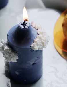 Bougie d'aromathérapie Céramique Rose, faite à la main en cire de soja, parfumée aux roses, forme irrégulière, sans fumée, pour le Nouvel An Chinois et Noël - Product Image 5