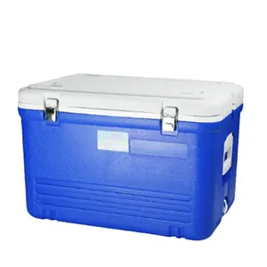 50L Portable Ice Cooler Box for Outdoor Picnic Plastic PU Insulated Cooler Box