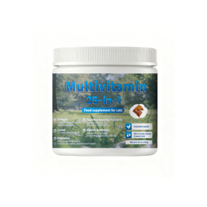 Suplemento Multivitamínico Cremoso 25 en 1 para Gatos con L-Lisina, Taurina y Omega 3, Suplemento para la Salud Felina - Product Image 1