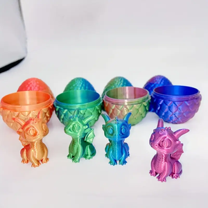 Modè<span class=keywords><strong>le</strong></span> de jouet en plastique créatif imprimé en 3D petit oeuf de dragon volant pour enfants inspiré de la décoration sur <span class=keywords><strong>le</strong></span> thème des animaux du dragon - Product Image 3