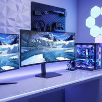 Monitor curvo para juegos IPS de 49 pulgadas y 144Hz con relación de aspecto 21:9 y tiempo de respuesta de 30ms para PC