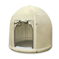 Tente gonflable de grande capacité pour camping en plein air tente pliante rotative épaissie et étanche à la pluie