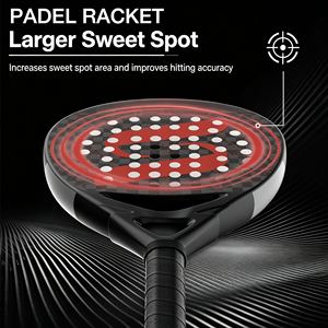 Raquette de pickleball de qualité supérieure, design large, professionnelle, en fibre de carbone 3K, résistante aux chocs, qualité tournoi, nylon, fabricant OEM - Product Image 6