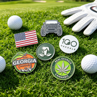 Marcador de Pelota de Golf con Logotipo Personalizado, Simple y Básico, Grabado Láser, Clip para Gorra, Herramienta para Divot de Golf Personalizada