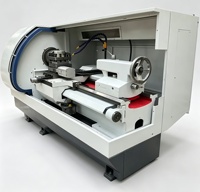 Torno CNC Horizontal de Cama Plana CAK6150 con Sistema FANUC de Alta Precisión para Producción de Piezas de Eje y Disco Metálicos