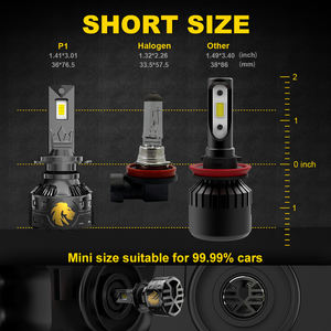 GESLLA 16800lm 140w pressofusione H4 faro a LED per Auto <span class=keywords><strong>P1</strong></span> 12v 360 Canbus 9005 Luce LED Para Auto H11 faro H7 A3 A4 X5 Matiz - Product Image 5