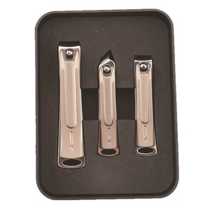 New Zinc Alloy <b>Nail</b> Clipper Set 3 Pcs Sharp Effort Saving Die Cast Portable Metal Storage Box Home Use Manicure Tool <b>Kit</b> - Product Image 4