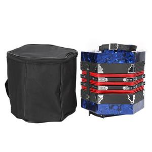Accordéon <span class=keywords><strong>Concertina</strong></span> Portable Professionnel pour Adultes Fournitures d'instruments de musique Bleu Royal - Product Image 3