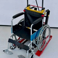 Carretilla Eléctrica Plegable de Alta Resistencia para Subir Escaleras, Silla Elevadora Móvil de Aleación de Aluminio, Suministros de Rehabilitación y Terapia para Sillas de Ruedas