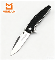 Couteau pliant de 22 cm, lame à pointe tombante, manche G10, outil de chasse en plein air, outil de poche, camping, EDC