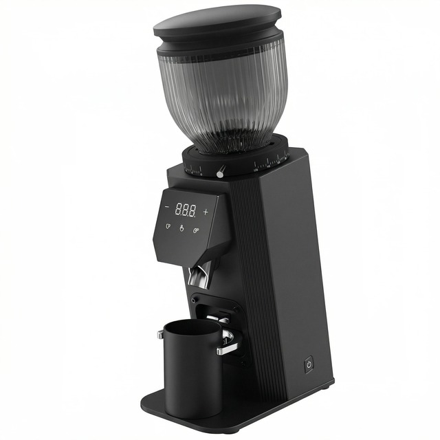 64mm Flat Burr Al-alloy Body Electric Espresso Coffee Grinder for Hotel Commercial & Household Use