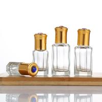 Luxe 3ml 6ml 9ml 12ml Mini Petit Rouleau sur Bouteille Rechargeable Huile Essentielle Parfum Verre Roller Ball Verre Attar Bouteilles