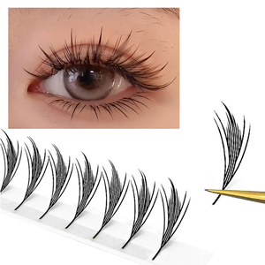 Faux cils super doux faits à la main, effet mat, pour fans d'anime, style Chunk <span class=keywords><strong>Premae</strong></span>, pour un look de cils pointus, style Comic Tower Spikes - Product Image 4