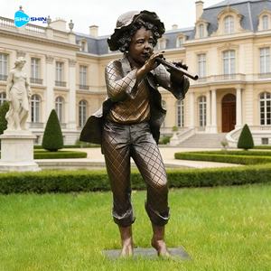 Escultura de Bronce de Tamaño Real de Niña Leyendo un Libro, Estatua Infantil para Jardín o Calle - Product Image 3