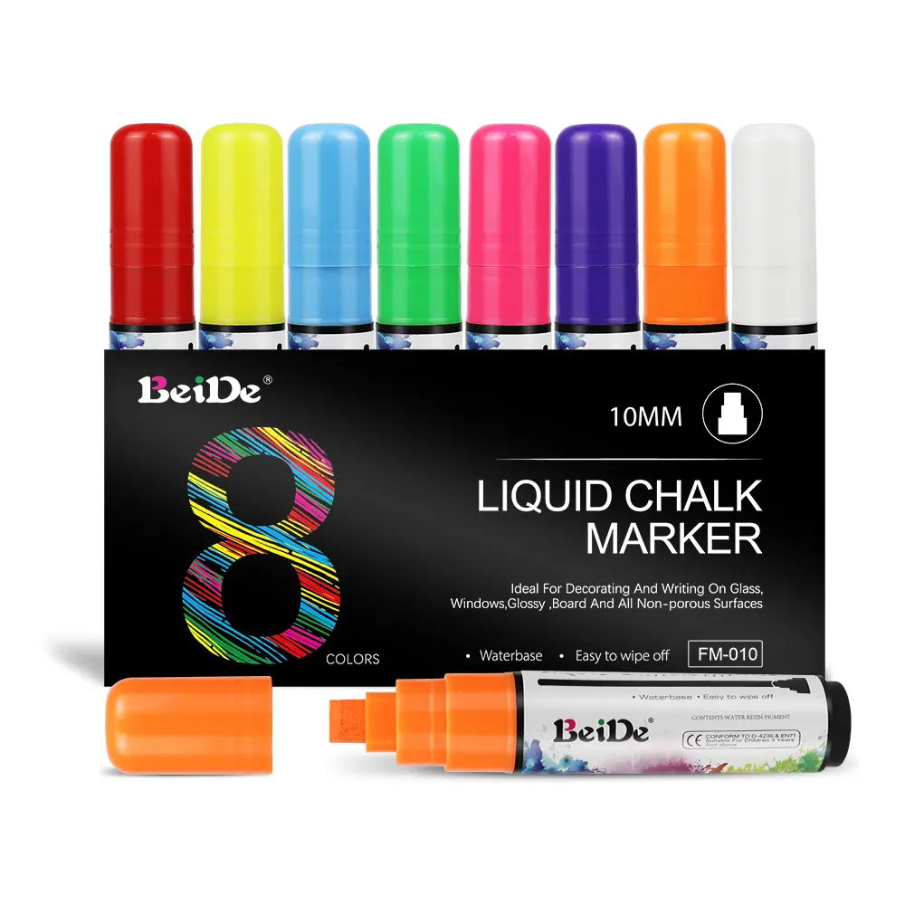 Erasable Chalk Pen Fluorescent Window Markers for Glass Wet Erasable Car Paint Markers