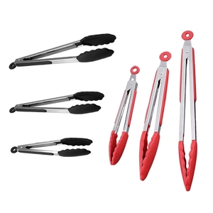 <span class=keywords><strong>Pince</strong></span> de cuisine antiadhésive de haute qualité 2026 pour barbecue, 9 et 12 pouces, en acier inoxydable, pour <span class=keywords><strong>salade</strong></span> - Product Image 5