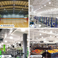 Ampoule LED en forme de T Huahuang de haute qualité E27 B22 5W-60W pour la maison, les supermarchés et les ateliers, CRI 80, durée de vie de 50 000 heures