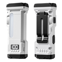 Nouvelle Lampe Torche Tactique Légère EDC Haute Intensité Transfrontalière, Multifonctionnelle, Portable, avec Clip de Stylo, LED Rechargeable pour l'Extérieur