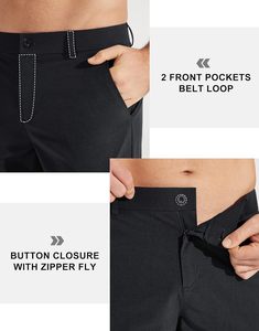 <span class=keywords><strong>Libin</strong></span> Herren Golfhosen Stretch Arbeitshosen 30"/32"/34" Schnelltrocknend Leicht Lässig Bequem mit Taschen China - Product Image 5