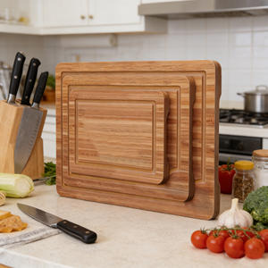 เขียงไ<span class=keywords><strong>ม</strong></span>้ไผ่ออร์แกนิคขนาดใหญ่พิเศษ ชุดเขียง<span class=keywords><strong>เตรียม</strong></span>อาหารและเสิร์ฟ ชุดเขียงสำหรับอาหารแชร์กูเตอรีและเขียงหั่น เขียงครัว - Product Image 5