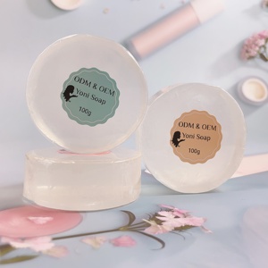 <span class=keywords><strong>Savon</strong></span> Yoni Transparent de Haute Qualité aux Herbes 100% Naturel pour Soins Intimes, Équilibré au pH, Contrôle des Odeurs, Sans Aluminium - Product Image 1